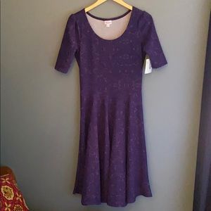 Lula Roe Nicole 3/4 sleeve dress